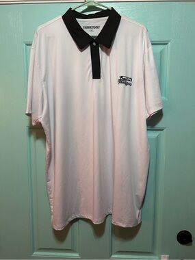 Shank it Golf Legalize Mulligans White Polo with Black Collar